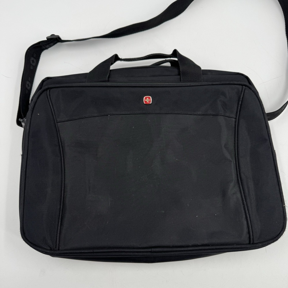 Swiss Gear Wenger Sherpa Laptop Case 15 Inch Slim Black Messenger Bag